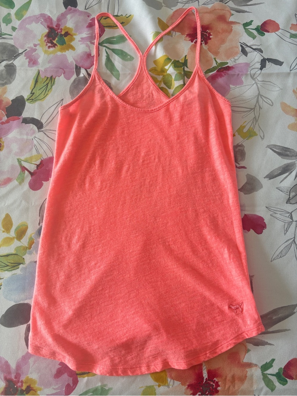 PINK Victoria's Secret Coral Strappy Tank